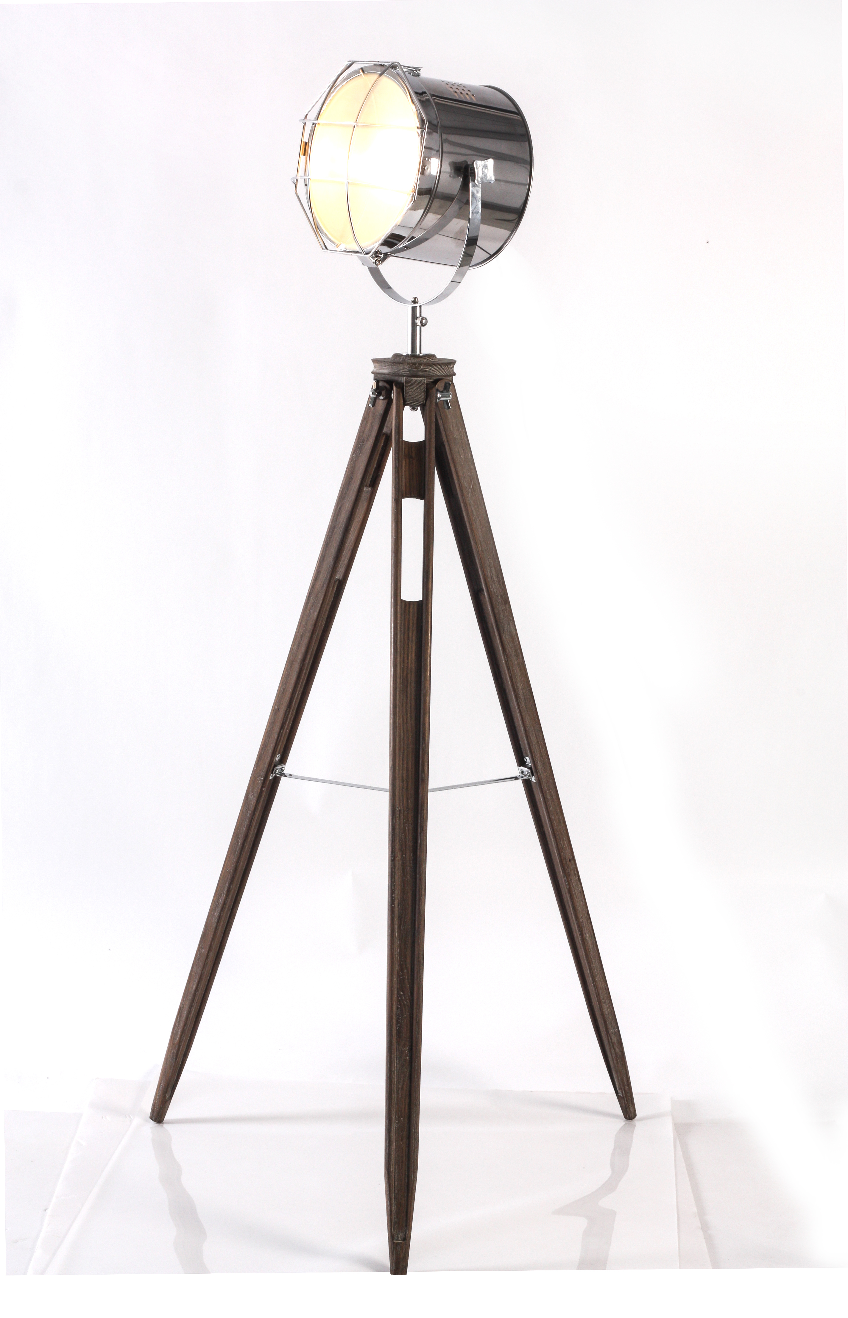 wooden floor lamp