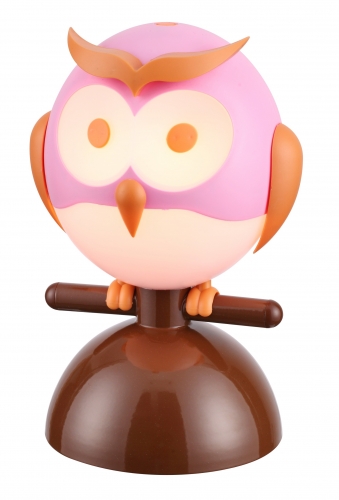 Owl Kids Table Lamp Tl 9191 Pk Pink Plastic Desk Lamp